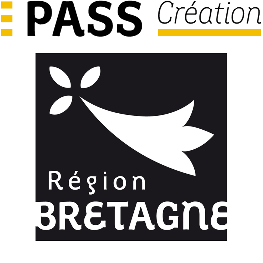 logo Région Bretagne et Pass Création